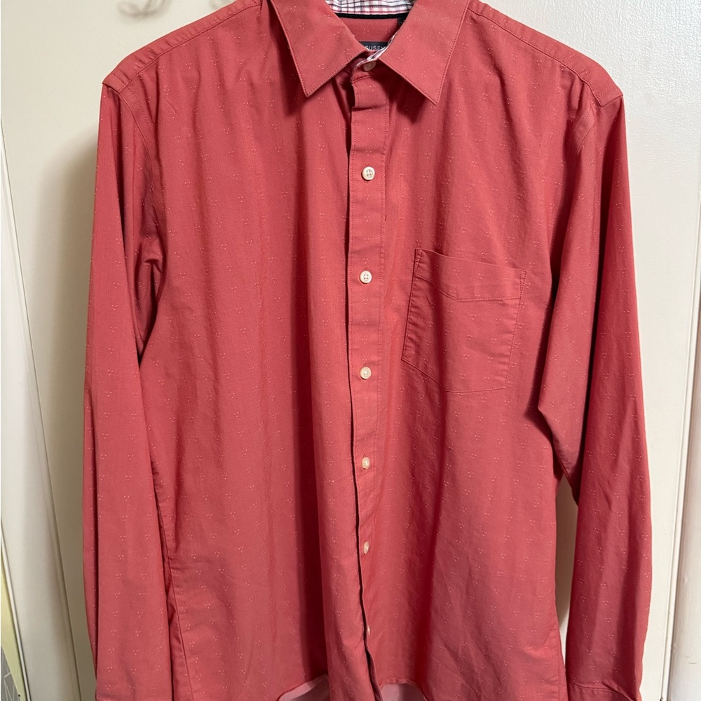 Van Heusen Red Casual Button Down Shirt